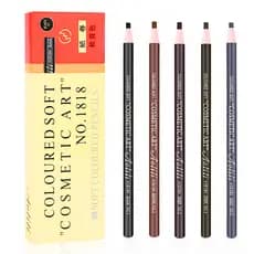 Kit 1/3/6 Lápis Dermatográfico Para Marcação Sobrancelhas Coloured Soft 1818 Cosmetic Art