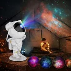 Luminária Astronauta Projetor Galáxia LED RGBW