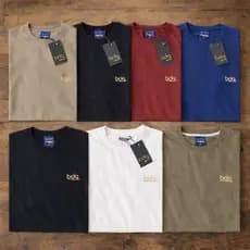 Camiseta Masculina Básica 100% Algodão Lisa Versátil Manga Curta BDG