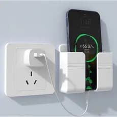 Suporte para Celular e Controles Remotos de Parede Caixa De Armazenamento