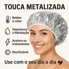Touca Térmica Metalizada Alumínio para Hidratação Capilar – Tratamento Rápido e Eficiente