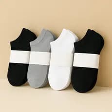 Kit 6 Pares de Meias Cano Curto Soquetes Unissex Meia Masculina Feminina