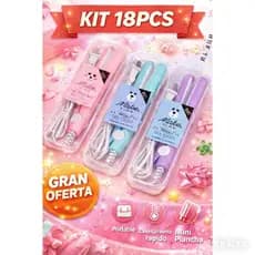 ✨ Atacado  Kits18 Mini Prancha Portátil Bivolt Com Estojo - Kits 6,10,18 Atacado Revenda