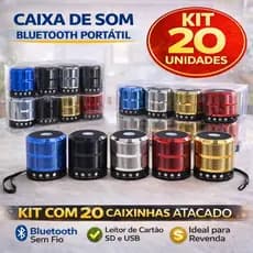 Atacado KIT 10 15 e20 Mini Caixinha De Som 887 Bluetooth Portátil Bateria Recarregável