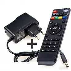 Kit Fonte Universal + Controle Remoto Universal para Smart Box e TV