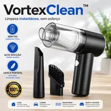 Mini Aspirador De Pó Portátil Sem Fio Recarregável USB Alta Potência VortexClean