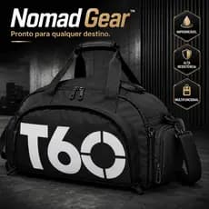 Bolsa Transversal Esportiva Nomad Gear Preta Multifuncional