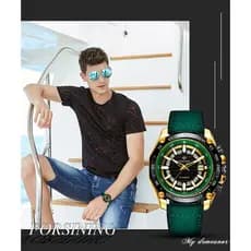 PARA SI NING Moda Casual Oco Relógio Mecânico Automático Masculino Calendário Luminoso Relógio de Pulso Multi-Cor Opcion