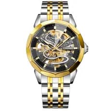 Novo estilo para SI NING europa américa venda quente moda masculina diamante vidro sólido banda de aço borboleta fivela