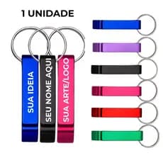 Chaveiro Abridor Personalizado Pé de Galinha Gravação a Laser Brindes Logo Nome Brasão Time