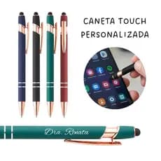 Caneta Touch Personalizada Metal Com Gravação A Laser Para Brindes Empresas Profissões