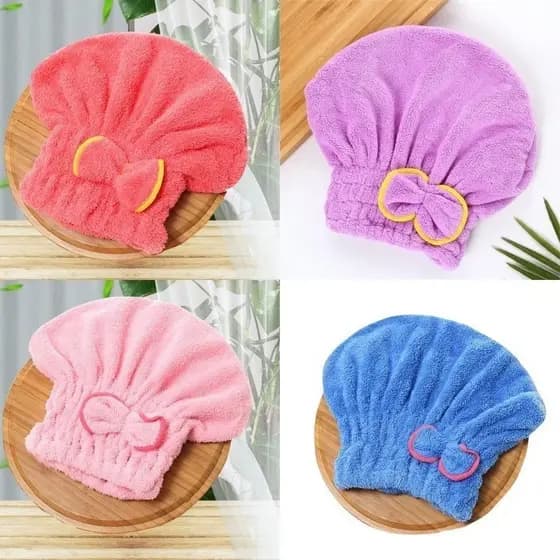 Toucas Mágicas Para Secar Cabelo em Microfibra Absorvente – Toalha de Banho Secagem Rápida-WJ