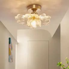 IKEE Para Quarto LumináRia De Teto Led Para Sala Moderno LumináRia Teto Luz Do Corredor Dourado LumináRia Borboleta