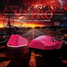 ATTACK SHARK V3PRO 62g Mouse Sem Fio RGB Dock De Carregamento Magnético Incluído 25000DPI Tri-Mode Para Jogos