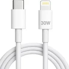 Cabo Tipo C Lightning Carregador Turbo 30w 1 Metro Carga Rápida Carregamento Compatível Com iPhone