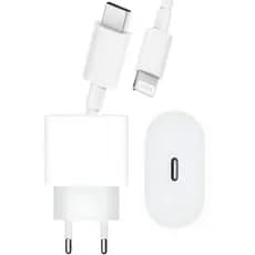 Carregador Turbo 30w Usb-c Kit Com Cabo Tipo-c Para Light Carga Rápida Pd 3.0 Compatível Com iPhone