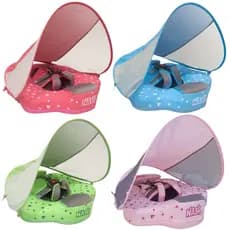 Boia Infantil Baby Float Coral Com Proteção Solar Uv Piscina