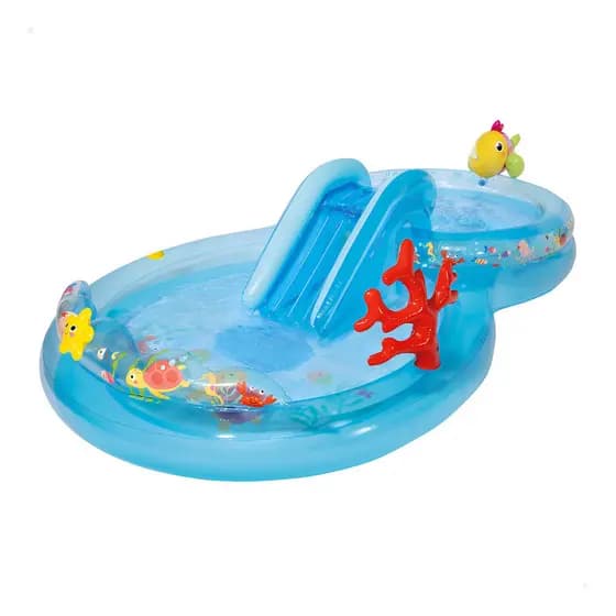 Piscina Inflável Retangular Intex Piscina Fundo Do Mar Fundo Do Mar 175l Azul Caixa