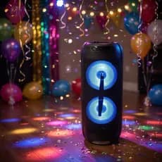 Caixa de Som Home Land para Festas com Graves Potentes e Bluetooth 2 Alto Falantes