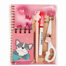 Kit Papelaria Surpresa 5 Peças Infantil Itens Aleatórios