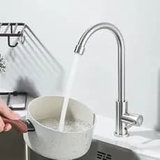 Torneira Misturador Para Pia Cozinha Bancada Inox 360º Moderna 3 Cores