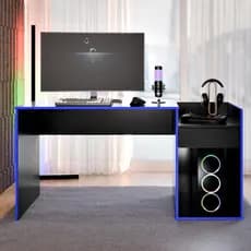 Mesa Gamer Escritóro Computador Quarto PC Gamer Suporte CPU Eros 1 Gaveta