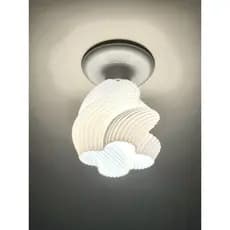 Lustre De Teto Simples com Plafon Redondo ou Quadrado opcional, Design Moderno Cúpula De Lustre
