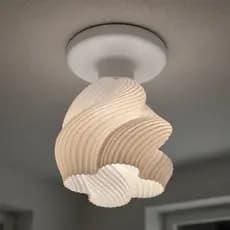 Luminária de Teto Simples com Plafon Redondo ou Quadrado opcionais, Design Moderno Cúpula de Lustre