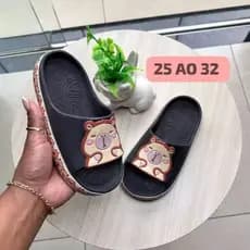 Chinelo Slide Ortopédico Nuvem Capivara Menina Menino Macio Leve Confortável Passeio Envio Express