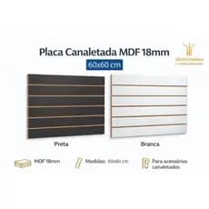 Placa Canaletada 60x60 MDF