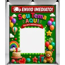Painel Anime Personalizado 1,50x2,20m | Sua Arte Aqui | Painel Interativo com Recorte | Decoração Festa ENVIO IMEDIATO