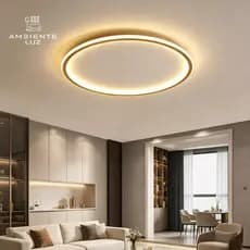 Luminária De Teto Led Minimalista Moderno Redondo Modelo 30CM 40CM 3500K Clean