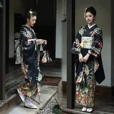 Estilo japonês melhorado quimono feminino vestido Formal vestido tradicional estilo japonês manga vibratória estilo japo