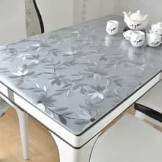 Toalha de mesa grossa de pvc, à prova d'água, à prova de óleo, resistente a altas temperaturas, sem enxágue, tapete de m