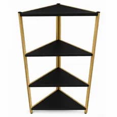 Estante de Canto 4 Prateleiras MDF Moderna Organizador