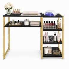 Mesa de Manicure Luxo com Estante Lateral Organizadora