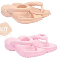 Kit Tamanco Nuvem Feminino Leve Passeio