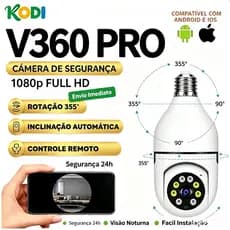Câmera Segurança 360° Externa à Prova d'água Wi-Fi 2.4G Unidades V360PRO - G4