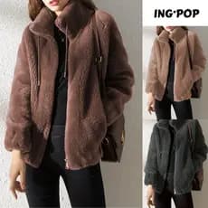 Casaco Feminino com ZíPer Casual Gola Alta Casaco Quente Veludo Inverno Teddy Jaqueta