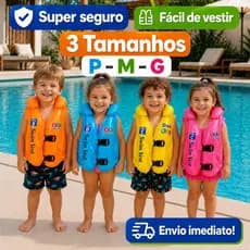 Boia Infantil P M G Natação Colete Salva Vidas Piscina Praia Rios Lagos  Inflável Flutuante Diversão Crianças
