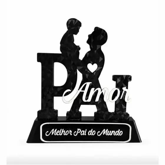 Melhor pai do mundo - decorativo - impressao 3D