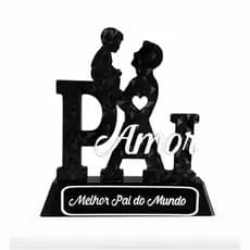 Melhor pai do mundo - decorativo - impressao 3D