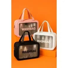 Necessaire Grande Feminina Estampada com Alça Bolsa para Maquiagem Cosméticos Viagem