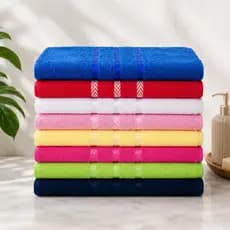 Kit Toalha de Rosto 100% Algodão  Bruna Sortida  40cm x 65cm | Toalha de Rosto para Banheiro