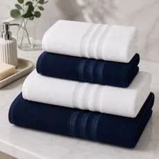 Kit Toalha de Banho e Rosto New Adri 100% Algodão Macia Absorvente Premium