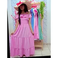 Vestido longo juvenil  Tres  Marias Duna Alcinha modelo cegadinha con alzas
