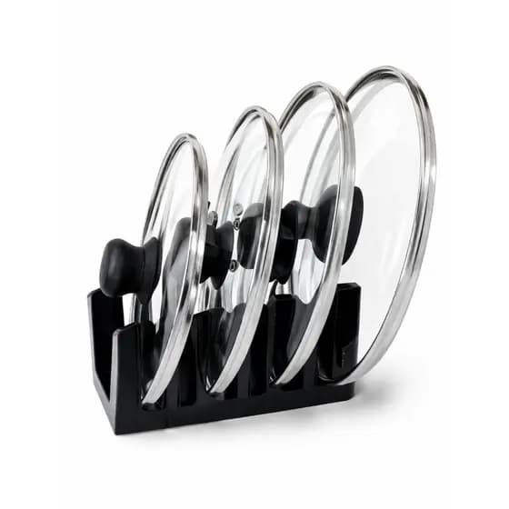Porta Tampas de Panela Organizador Vertical para Bancada e Armário