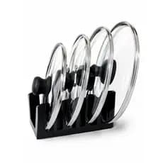 Porta Tampas de Panela Organizador Vertical para Bancada e Armário