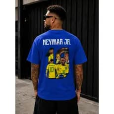 Camiseta Jogador Brasil 10 Confortavel 100 % Algodão Copa Masculina Casula Verão Camisa Blusa Campeão