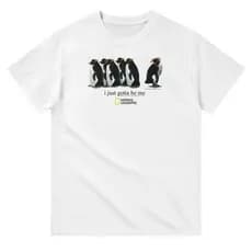 Camiseta Unissex I Just Gotta Be Me Penguins , Presente De Amor De Animal Fofo